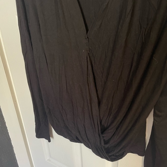 Anthropologie On The Road Marceau Wrap Top in Black - Picture 5 of 8